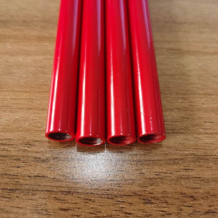 9mm Red Powder Coating Aluminium Tube Profile